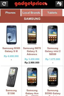 Gadget Price android App screenshot 2